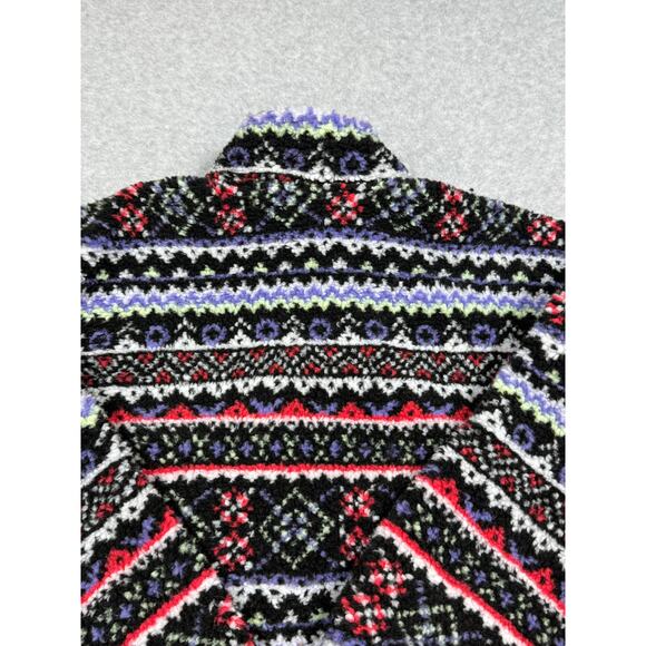DSG Youth Girls Size XL Cozy Fleece Full Zip Jacket Funky Fair Isle NWT - Picture 9 of 12